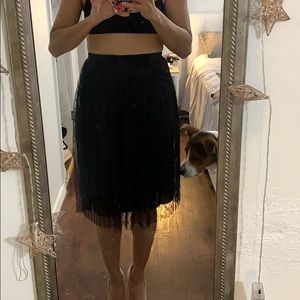 Black Lace Skirt
